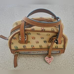 Dooney & Bourke Tan Multicolor Satchel